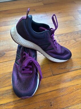 New Balance Women's Purple Athletic fresh foam Running Sneakers